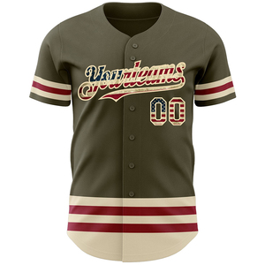 Custom Breathable Plus Size Short Sleeve <b>Baseball</b> <b>Jersey</b> Personalized Team Name & Number Sublimation Full Button up OEM - Product Image 2