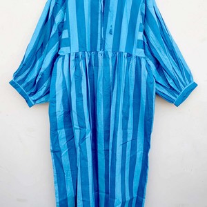 Robe longue décontractée en coton imprimé pour femme, nouvelle collection, coupe au sol, taille naturelle, lavable - Product Image 4