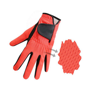 Gants de golf professionnels en cuir PU Cabretta personnalisables avec logo, antidérapants, durables, respirants, à fermeture auto-agrippante, pour le sport en extérieur, vente en gros - Product Image 2