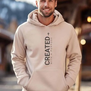 Sweat-shirt à capuche en coton French Terry pour hommes, femmes et jeunes, avec inscription « Jésus sauve la foi, l'espoir, l'amour », style chrétien - Product Image 4