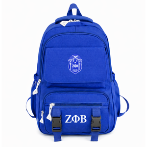 Zeta Phi Beta Sorority Backpack Stylish Bookbag Durable Cordura <b>Rucksack</b> <b>Fashion</b> Student Backpack Outdoor Hiking Daypack - Product Image 1