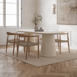 Table à manger en micro-béton Vandana Aureo Novara au design minimaliste moderne - Product Image 1