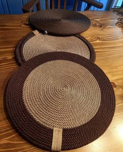 Woven Seagrass Placemat Set Of 4 Rectangle Natural Handmade Nordic Style Table <b>Mats</b> - Product Image 6