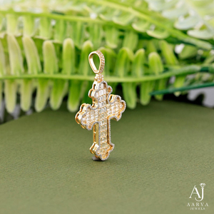 Baguette Cut Moissanite <b>Cross</b> <b>Pendant</b> 925 Sterling Silver Rhodium Plated Unisex Charm Jewelry for Everyday Wear - Product Image 2