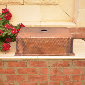 Fregadero de Cobre Martillado Hecho a Mano, Fregadero Rústico de Lujo para Cocina y Baño, Lavabo de Cobre Artesanal - Product Image 3