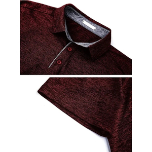 เสื้อโปโลล่าสุด ขายส่ง เสื้อโปโลแฟชั่นลำลองผู้ชาย เสื้อโปโลผ้าโพลีเอสเตอร์ผสมคอตตอน - Product Image 4