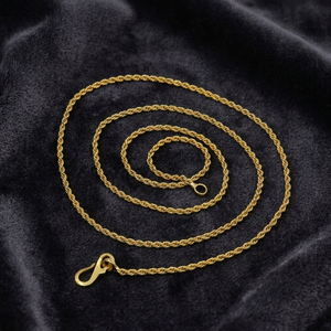 สร้อยคอทองชุบ 14K 18K 24K แบบเกลียว ดีไซน์ทันสมัย ขายส่ง - Product Image 3
