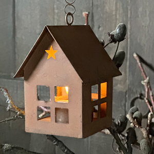 Casetta Portacandele in Legno Rustico Vintage Fatta a Mano di Alta Qualità, Decorazione Ecologica per <span class=keywords><strong>Casa</strong></span> e Ufficio, 8x12cm, Prezzo Minimo - Product Image 1