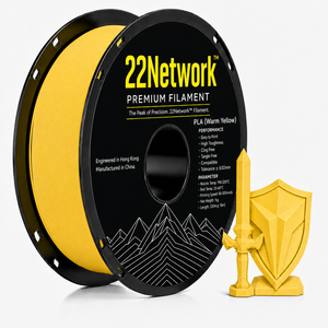 เส้นพลาสติก PLA สีเหลืองอุ่น 22Network ขนาด 1.75 มม. น้ำหนัก 1 กก. สำหรับเครื่องพิมพ์ 3 มิติ ระดับอุตสาหกรรม ความเร็วสูง 300 มม./วินาที ผลิตโดยโรงงาน OEM ODM โดยตรง - Product Image 1