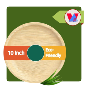 Bandeja de Servir Cuadrada de Hoja de Palma 100% Biodegradable de Alta Calidad, 25cm, Vajilla Compostable, Platos Ecológicos para Suministros de Restaurantes - Product Image 1