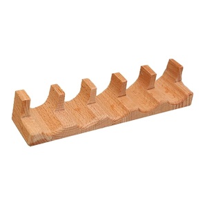Soporte para Tacos de Madera Maciza de Lujo, Elegante Soporte para Tortillas en Forma de Ola con 6 Compartimentos, Estante para Comida Mexicana para Cocina, Hogar y Restaurante - Product Image 6