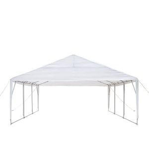 Tenda per feste da esterno con telaio in acciaio resistente 20FT X 20FT con telo in PE e soffitto a punta di 10FT (6FT 6") TMG PT2020A - Product Image 3
