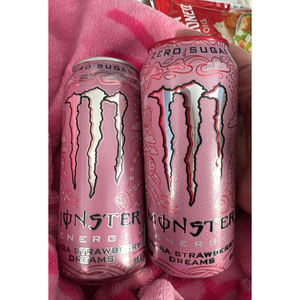 Bebida Energética Sin Azúcar en Lata de 500ml, Sabor Fresa Light Sweet Monster Ultra, Alta Energía para Actividades - Product Image 1