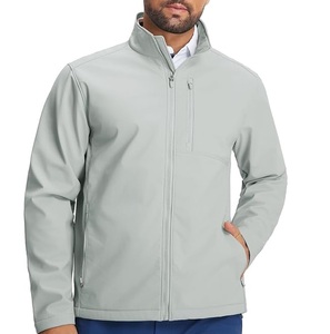 Vestes de pluie légères imperméables en softshell avec poches zippées sur la poitrine, vêtements d'extérieur pour le golf, le cyclisme, coupe-vent, vestes softshell - Product Image 5