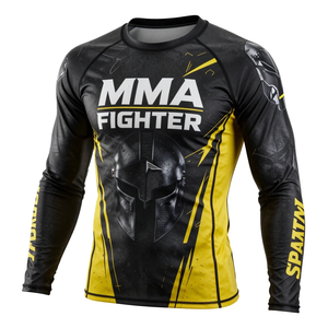 Camiseta Deportiva Personalizada con Logotipo de Luchador de MMA, Unisex, Transpirable, de Secado Rápido, Marca Privada, Hecha en Pakistán - Product Image 3