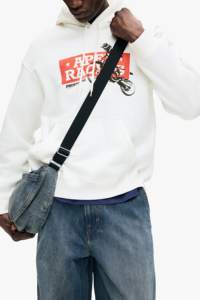 Sudadera con Capucha Blanca para Hombre, Personalizable, de Algodón y Felpa, Estilo Urbano, Talla Grande - Product Image 2