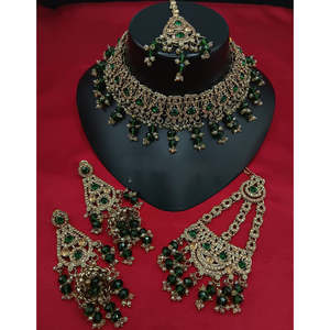 Ensemble de collier fin Designer 10575554DGR avec perles de cristal et de pierres précieuses - Product Image 1