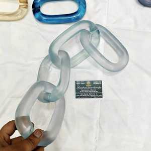 home decoration The Customization <b>resin</b> Chain links very big size and <b>clear</b> colors multi colors <b>resin</b> big links available - Product Image 3