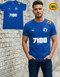 เสื้อยืดผู้ชายทรงปกติ ผ้าฝ้าย 100% น้ำหนัก 180 กรัม เนื้อหนา เป็นมิตรกับสิ่งแวดล้อม ป้องกันการเป็นขุย ผลิตจากโรงงานในบังกลาเทศ - Product Image 1