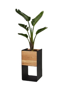 ARTESANÍA maceta de madera Wishing Well maceta decoración de jardín de patio trasero macetas de madera creativas macetas de flores de corteza jardín - Product Image 2