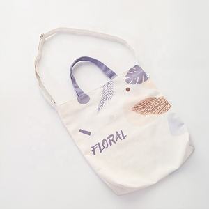 Vente en gros de sac fourre-tout écologique en toile de coton sac en tissu uni vierge avec impression personnalisée de luxe à la mode pour femme et élégant - Product Image 2