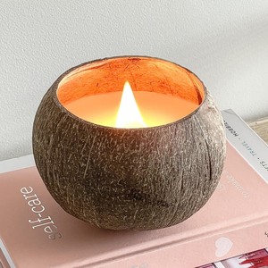 Coco bowl <b>candles</b> <b>cheap</b> cost home spa fragrance accessories best quality coconut shell <b>candle</b> - Product Image 3