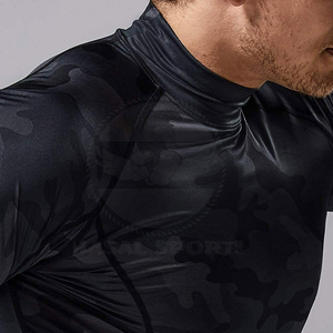 <b>Mens</b> Long Sleeve Base Layer <b>Compression</b> Shirt <b>Tight</b> Fit Quick Dry Gym Workout Training Athletic Running Fitness Sports Top - Product Image 5
