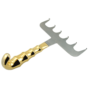 Retractor de Abdominoplastia Reutilizable Yancoskie Sharp Inline Prongs Skin Hook, Acero Inoxidable Chapado en Oro, 15cm (150mm) de Dentavex - Product Image 2