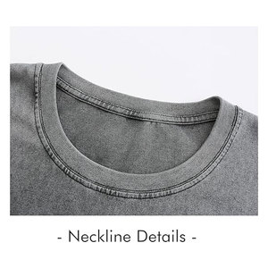 เสื้อยืดโอเวอร์ไซส์ผู้ชาย ล้างสีแบบแอซิด ทรงหลวม สไตล์วินเทจ แขนสั้น ลำลอง สตรีทแวร์ ลายกราฟิก ผ้าฝ้ายทอ 100% ทันสมัย - Product Image 5