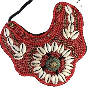 CRYSTAL CRAFT - Collar de Cadena Corporal con Cuentas Grises Transparentes de Alta Calidad, Chal Africano con Cristales - Product Image 1