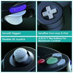 คอนโทรลเลอร์เกมแบบมีสายสำหรับ Nintendo Wii รองรับการใช้งานกับ Gamecube - Product Image 4