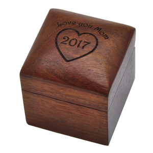 Handcrafted Wooden Urn <b>Box</b> Custom Engraved Mini Small Cremation Urn for Human Ashes Pet Memorial Heart <b>Keepsake</b> Urn <b>Box</b> Wood Urn - Product Image 1