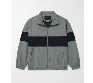 2025 OEM New Sportswear Windbreaker Jackets Breathable 100% Polyester Plus Size Color <b>Block</b> Mesh Lining Summer Jackets For Men - Product Image 2