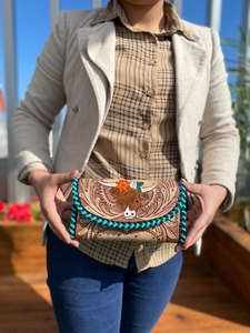 Cartera de Diseño para Mujer, Estilo Occidental, Tallada a Mano, con Estuche para Teléfono, Multiusos, Gran Venta - Product Image 3