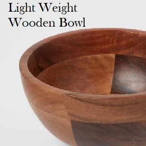 ชามสลัดพาสต้าไม้แบบใช้ซ้ำได้ ทนทาน เป็นมิตรกับสิ่งแวดล้อม ดีไซน์ทันสมัย ผลิตด้วยมือ ล้างทำความสะอาดง่าย เหมาะสำหรับใช้ในชีวิตประจำวัน - Product Image 2