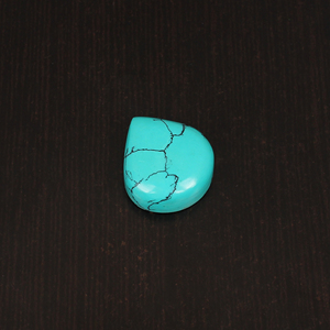 Pierre précieuse synthétique verte Ishu Gems, turquoise ovale cabochon 25 carats 23x20 mm, pierre lâche personnalisable pour la fabrication de bijoux - Product Image 3