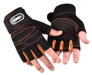 Gants de sport unisexes XXL demi-doigts légers en maille respirante antidérapants pour la musculation et l'entraînement avec poignets ajustables - Product Image 3