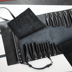 Premium handmade genuine <b>leather</b> <b>tool</b> rolls organizer bag wholesale custom OEM supplier high quality portable storage export - Product Image 5
