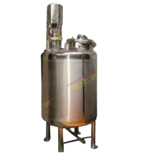 Cuve de mélange chimique en acier inoxydable avec agitateur, homogénéisateur, chauffage électrique, moteur à engrenages et composants essentiels - Product Image 1