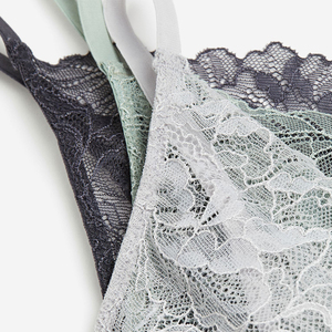 Vente flash : Sous-vêtements en nylon pour femmes avec dentelle florale, antibactériens, taille basse, design sans couture - Dernière mode personnalisée - Product Image 5