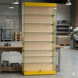 Vitrine d'exposition en verre personnalisée haut de gamme, écologique, durable, avec éclairage LED, recyclable, fabriquée au Vietnam, OEM ADong A35 - Product Image 1