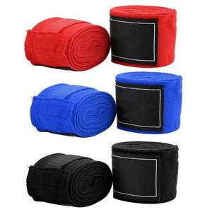 Bandages de boxe Muay Thai de qualité supérieure, très demandés, OEM, en polyester respirant, durables, offrant une protection ajustable. - Product Image 1