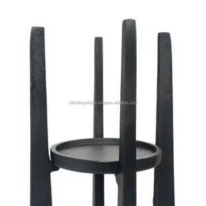 Luxury <b>Geometric</b> Metal Candle Stand with Glass <b>Shade</b> Handmade Home Decoration Modern Design Zahid Exports - Product Image 4