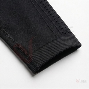 <b>Women</b> <b>Black</b> Seamless Yoga Set 2 Piece Racerback Crop Top High Waist <b>Leggings</b> Perforated - Product Image 6