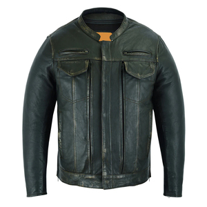 Blouson aviateur en cuir véritable de qualité supérieure pour homme, style vintage, coupe-vent et imperméable, nouvelle arrivée - Product Image 1