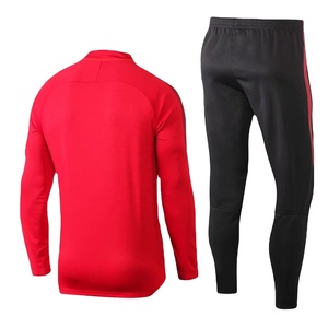 Nouveaux uniformes de football respirants pour hommes, ensembles de maillots d'entraînement de football à manches longues avec veste de sport et survêtement de couleur contrastée - Product Image 3