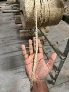 Cuerda de Yute de Grado Industrial 100% Natural, Ecológica, Duradera y Biodegradable, de 3.5mm, 3/4 de Hilo Trenzado, 100m, Alta Calidad JF - Product Image 2