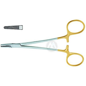 Portaagujas TC ARRUGA 16 cm, Manual, Acero Inoxidable, Agarre Ergonómico, para Suturas Delicadas, Tamaños 5-0-7-0, Uso Dental y Quirúrgico - Product Image 2