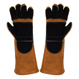 Gants de travail en cuir de vachette renforcé de haute performance, gants de protection individuelle ignifuges pour la soudure - Product Image 5