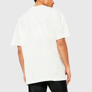 Camiseta Personalizada de Algodón Premium con Hombros Caídos, Talla Grande, Fabricante de Ropa al por Mayor con Etiqueta Privada OEM ODM - Product Image 2